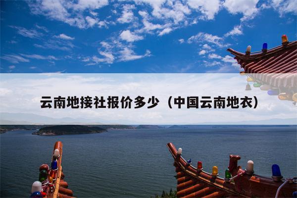 云南地接社报价多少（中国云南地衣）