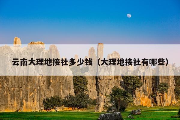 云南大理地接社多少钱（大理地接社有哪些）