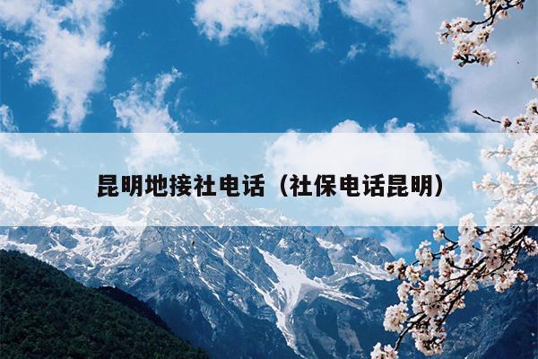 昆明地接社电话（社保电话昆明）