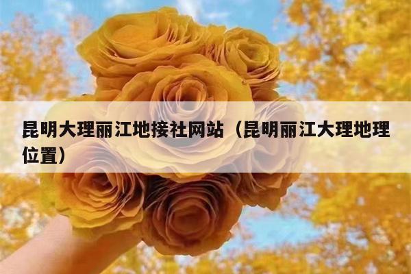 昆明大理丽江地接社网站（昆明丽江大理地理位置）