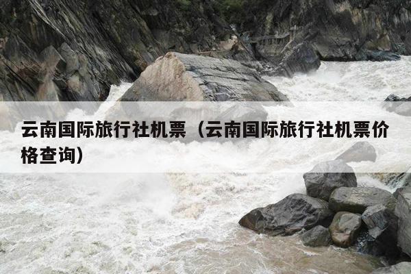 云南国际旅行社机票（云南国际旅行社机票价格查询）