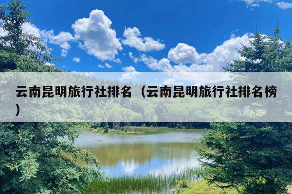 云南昆明旅行社排名（云南昆明旅行社排名榜）